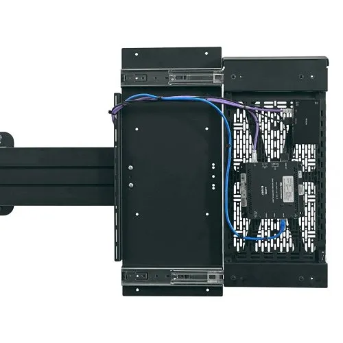 Chief CSSLP15X10 Proximity Component Storage Slide-Lock Panel, On-wall or Fusion Mount Extrusion, Black