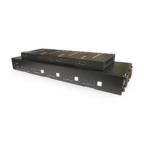 Comprehensive CSW-404MEXTK Pro AV/IT Integrator Series 4x4 HDMI 4K 60Hz 4:4:4 Matrix Switcher with Control and HDMI Extension