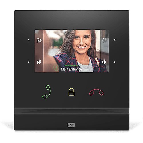 2N 01935-001 Indoor Compact Video Answering Unit with 4.3" Color Display, Black