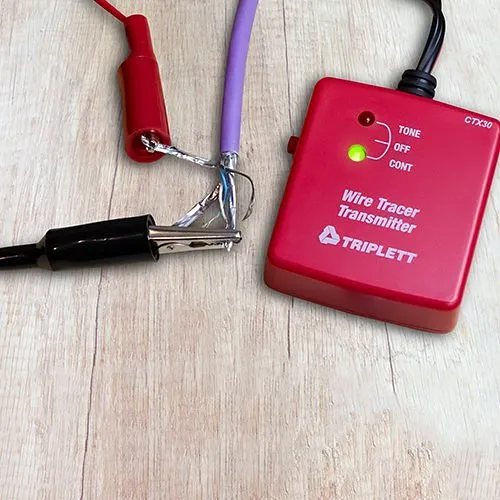 Triplett CTX30 Tone and Probe Wire Tracer and Circuit Tester: POTS Line Tip and Ring Testing 24VAC