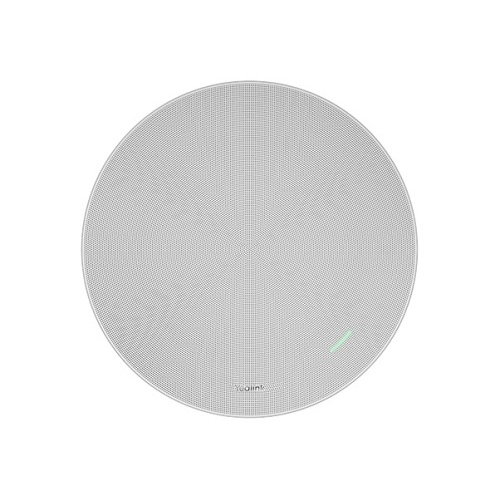 Yealink 1303130 SkySound 2-Way Coaxial Networked Ceiling Loudspeaker with White Mesh Cover, Designed for Conference Space