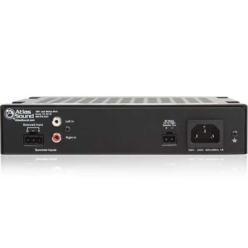 AtlasIED PA60G Single Channel, 60W Power Amplifier with Global Power Supply