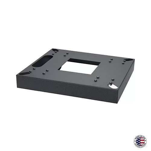 Lowell LXR-MB21F Mobile Base for 19"W Rack, 21" Base Depth, Fine-Floor, Black