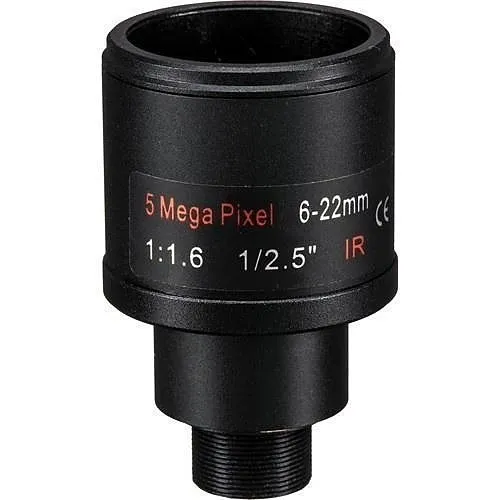 Marshall CV-0622-5MP Varifocal Lens for M12-Mount, 6mm to 22mm
