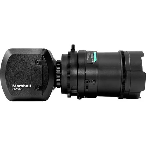 Marshall Electronics CV346 Compact Full HD Camera with CS/C Lens Mount, 1920x1080p at 60 fps, 3G/HD-SDI & HDMI Output