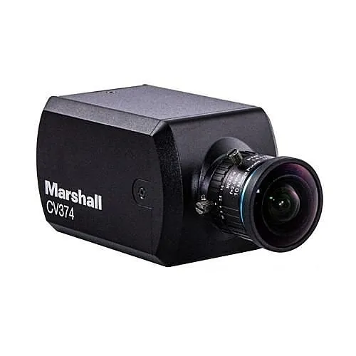 Marshall CV374 4K Compact POV Camera, NDI|HX3 and HDMI, Lens Not Included