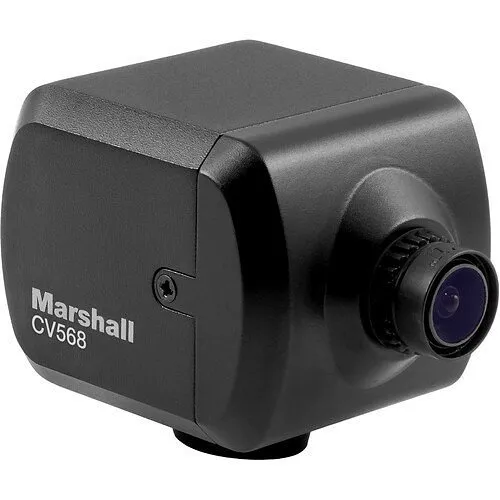 Marshall CV568 Miniature Global Camera, 4.4mm Interchangeable M12 Lens Black