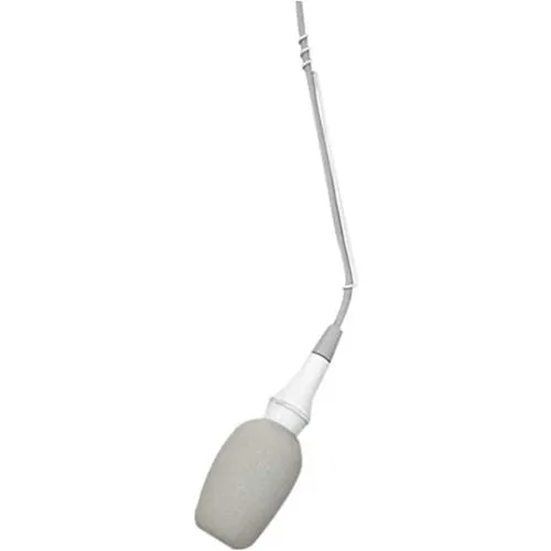 Shure CVO-W/C Hanging Condenser Microphone with Cardioid Pickup Pattern and CommShield Technology, White
