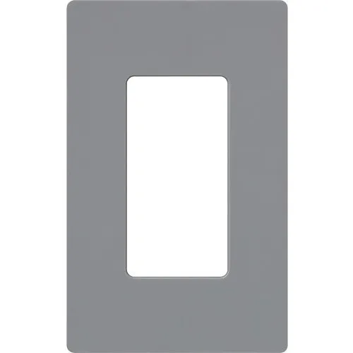Lutron CW-1-GR Claro 1-Gang Screwless Wall Plate, Gray