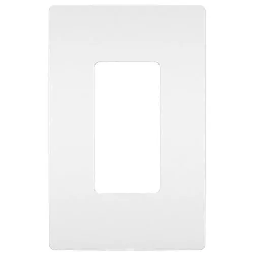 Lutron CW-1-WH Claro 1-Gang Screwless Wall Plate, White
