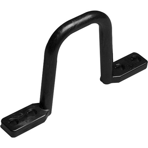 Arlington D2225 2.25" 2" Non-Conductive, Smooth Bearing Surface D-Ring, 25-Pack, Black