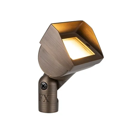 FX Luminaire CW31-LED35W-AB Wall Wash Cora Collection Series CW-31 Petite Wall Wash, 1.7VA, 2700K G4 Lamp, Antique Bronze