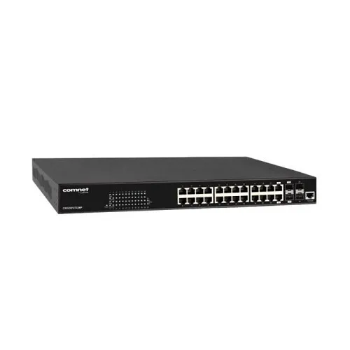 ComNet CWG26F4T22MP 26-Ports Commercial Grade Managed Ethernet Switch with 22/24 1000TX 2/4 1000FX, PoE+ Ports