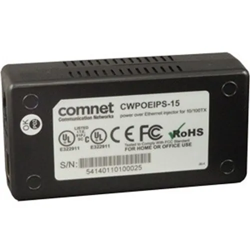 ComNet CWPOEIPS-15 PoE Midspan Injector for 10/100tx
