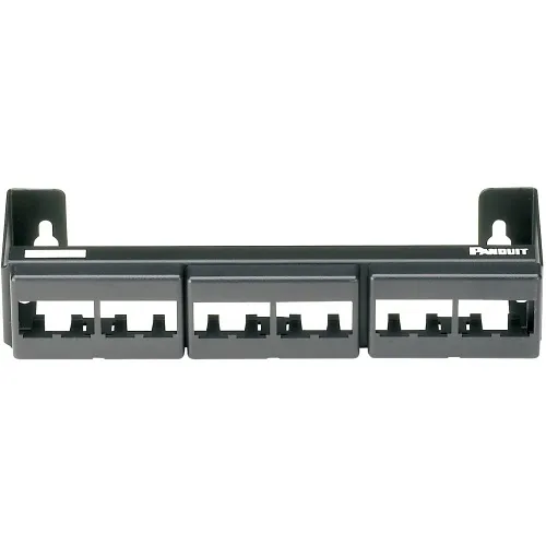 Panduit CWPP12WBL 12-Port Patch Panel Wall Mount, Black