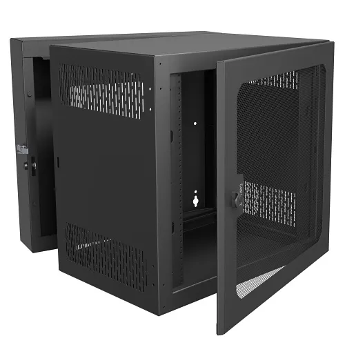 Middle Atlantic CWR-12-26VD CWR Series Swinging Wall Mounted Rack with Vented Door, 12U, 26" Depth