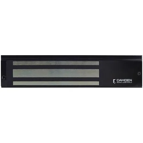 Camden CX-91S-06-BK 91 Series Magnetic Lock, Surface Mount, Single Door Basic, 600 lb, Black