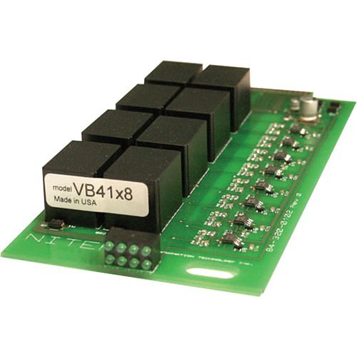 Nitek VB41X8 8 Balun Transceiver Card with Surge Suppression, Up to 100'