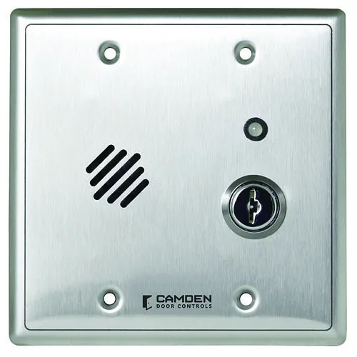 Camden CX-DA400 Line Powered 2-Gang Door Monitor Alarm, 4-Input, 5-Output, Stainless Steel Faceplate