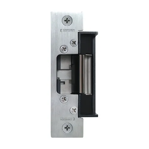 Camden CX-ED1410 Universal Grade ANSI Fire Rated Strike for Cylindrical Locksets, Stainless-Steel Faceplate