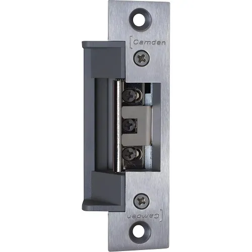 Camden CX-EPD-2030L Series 20 Pre Load Electric Strike with Faceplate for Hollow Metal Doors, 6-7/8"x1-1/4"