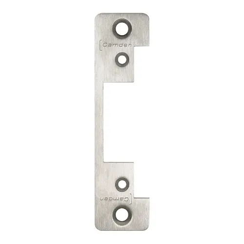 Camden CX-ESP2 ANSI Round Faceplate for Series 20 Pre Load Electric Strikes, 4-7/8"x1-1/4", Stainless Steel
