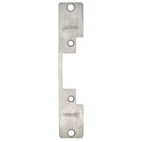 Camden CX-ESP3 Series 20 Faceplate for Hollow Metal Door, 6-7/8"x1-1/4", Stainless Steel