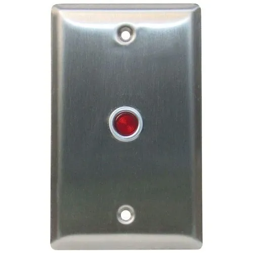 Camden CX-LED1-R Single Gang, LED, Blank, 12/28VDC, Red LED