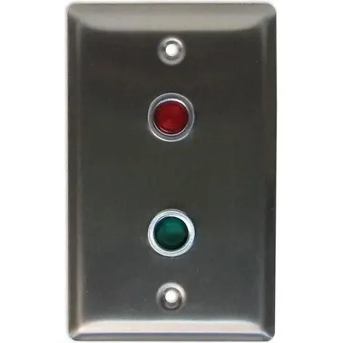 Camden CX-LED2/55RG Single Gang 2-LED Plate, 12/28VDC