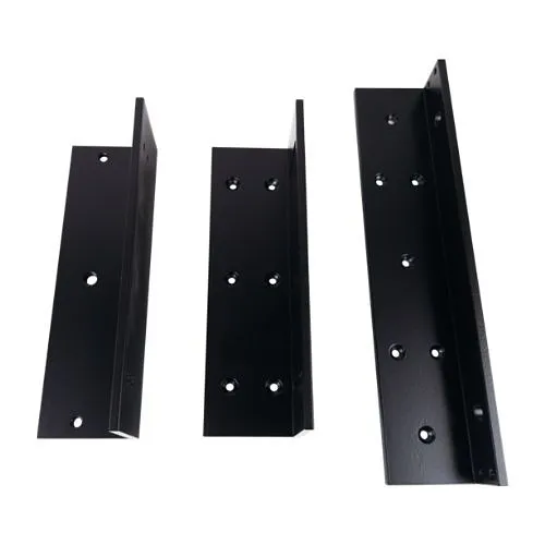 Camden CX-MA0613D-BK L and Z Bracket for Double Door 600 lb Magnetic Lock, Black