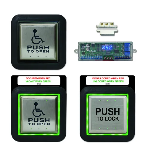 Camden CX-WC13XFM Flush Mount AURA Illuminated Push Plate Switch System