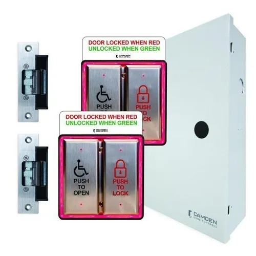 Camden CX-WC14AXSM-PS Surface Mount Two Door Restroom System