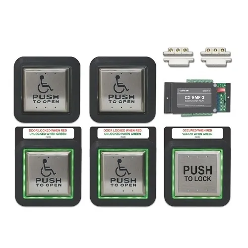 Camden CX-WC14XFM Flush Mount Two Door Restroom System