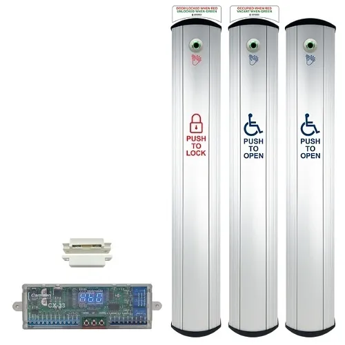 Camden CX-WC17VR 6" Wide Column Switch with Hands-Free Sensor Restroom System Kit