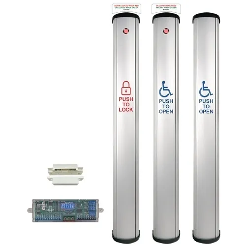 Camden CX-WC18 4-1/2" Wide Column Switch with LED Annunciator Restroom System Kit