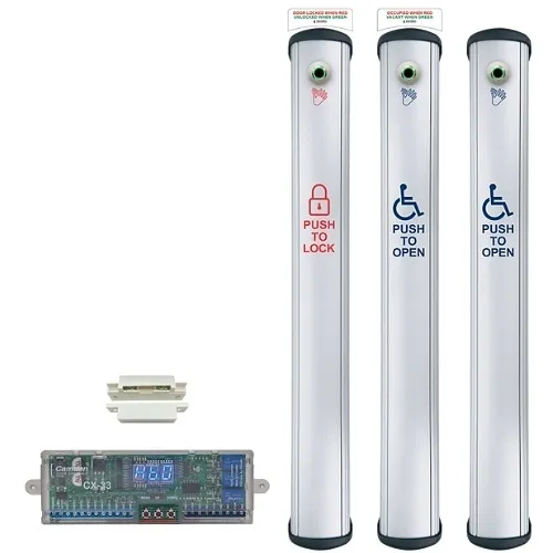 Camden CX-WC18VR CX-WC Series Column Switch Restroom Control Kit, Includes (1) CX-MDA, (1) CX-33, (2) CM-7436VR/4, and (1) CM-7436VR/8B