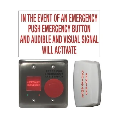 Camden CX-WEC10K2 Universal Emergency Call System Kit, 2-Gang for Universal Restroom (Replaces CX-WEC11)