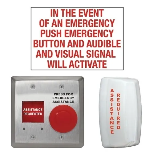 Camden CX-WEC10K2F Universal Emergency Call System Kit with CM-AF540SO and White Dome Light, French