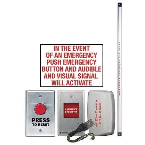 Camden CX-WEC12-TS Emergency Call System Kit with Ribbon Switch and Push Button Reset