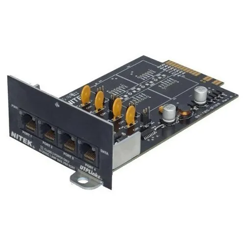 Nitek CXM22 CRSOVR Power Insertion Module with RS422 Crossover Insertion Module, with Video Transceiver and RS422 Distribution