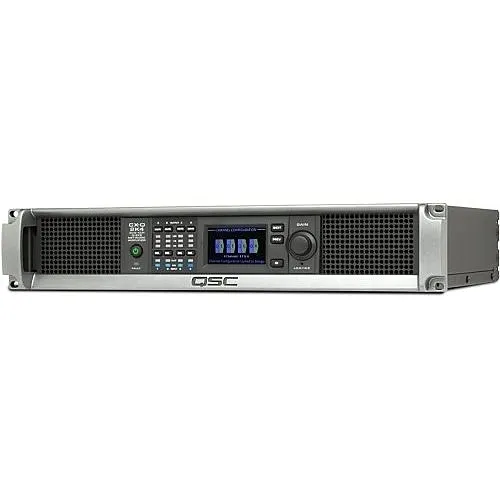 QSC CXQ2K4 Q-SYS 4-Channel Network Amplifier with Mic/Line Inputs, 8000W