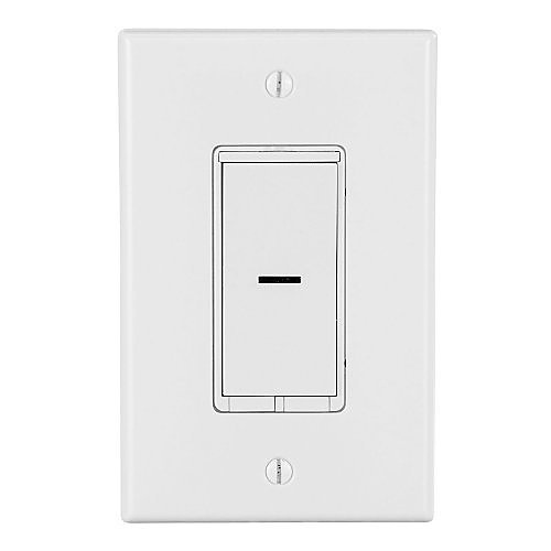 iDevices IDEV0008HW Wi-Fi Enabled Smart Wall Switch, Works with Amazon Alexa, Apple HomeKit, and Google Assistant, Single Pole, 3- and 4-Way, 120/277V AC, White