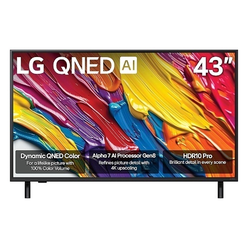 LG 43QNED82AUA 43" QNED 4K Smart TV, 60 Hz