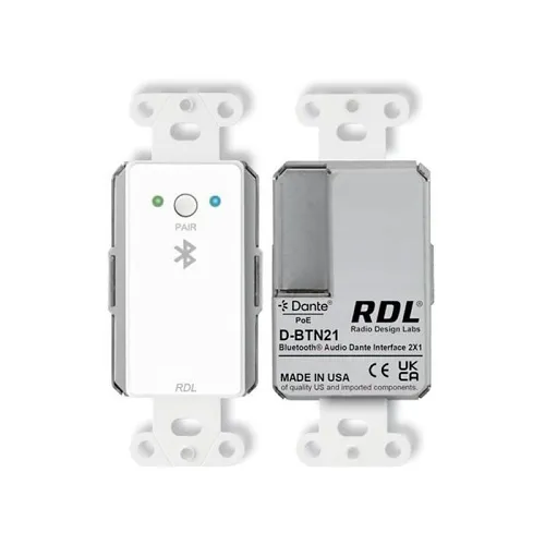 RDL D-BTN21 Bluetooth Audio Dante Network Interface