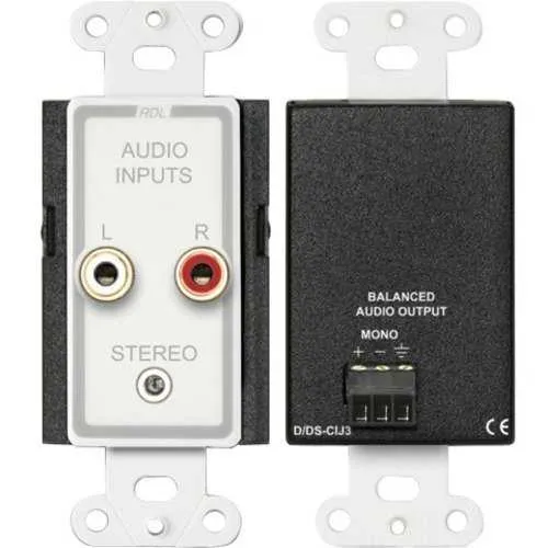RDL D-CIJ3 Consumer Input Jacks, Mono