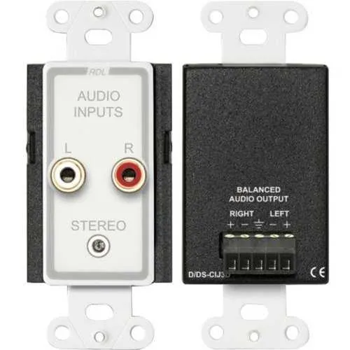 RDL D-CIJ3D Consumer Input Jacks, Stereo