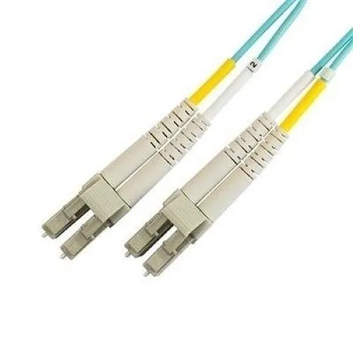 Lynn Electronics D-L2L2-3R2-001M 10Gb 50/125 Multimode Duplex Fiber Optic Patch Cable, LC-LC, OM3, 1m