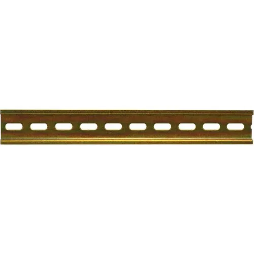 Altronix D10 10" DIN Rail, Standard 35mm Slotted Extruded Aluminum, Includes Hardware (Screws and Spacers)