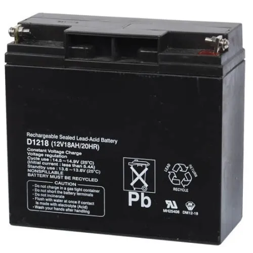 Bosch D1218 12VDC 18Ah Rechargeable Sealed Lead Acid Battery