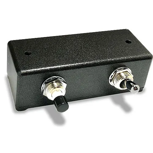 SDC D15-2-3 Concealed Remote Desk Switch, MO Push Button and AA Toggle, SPDT, Amp at 30VAC/DC